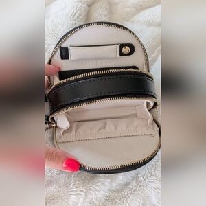 Chic Black Mini Travel Jewelry Bag